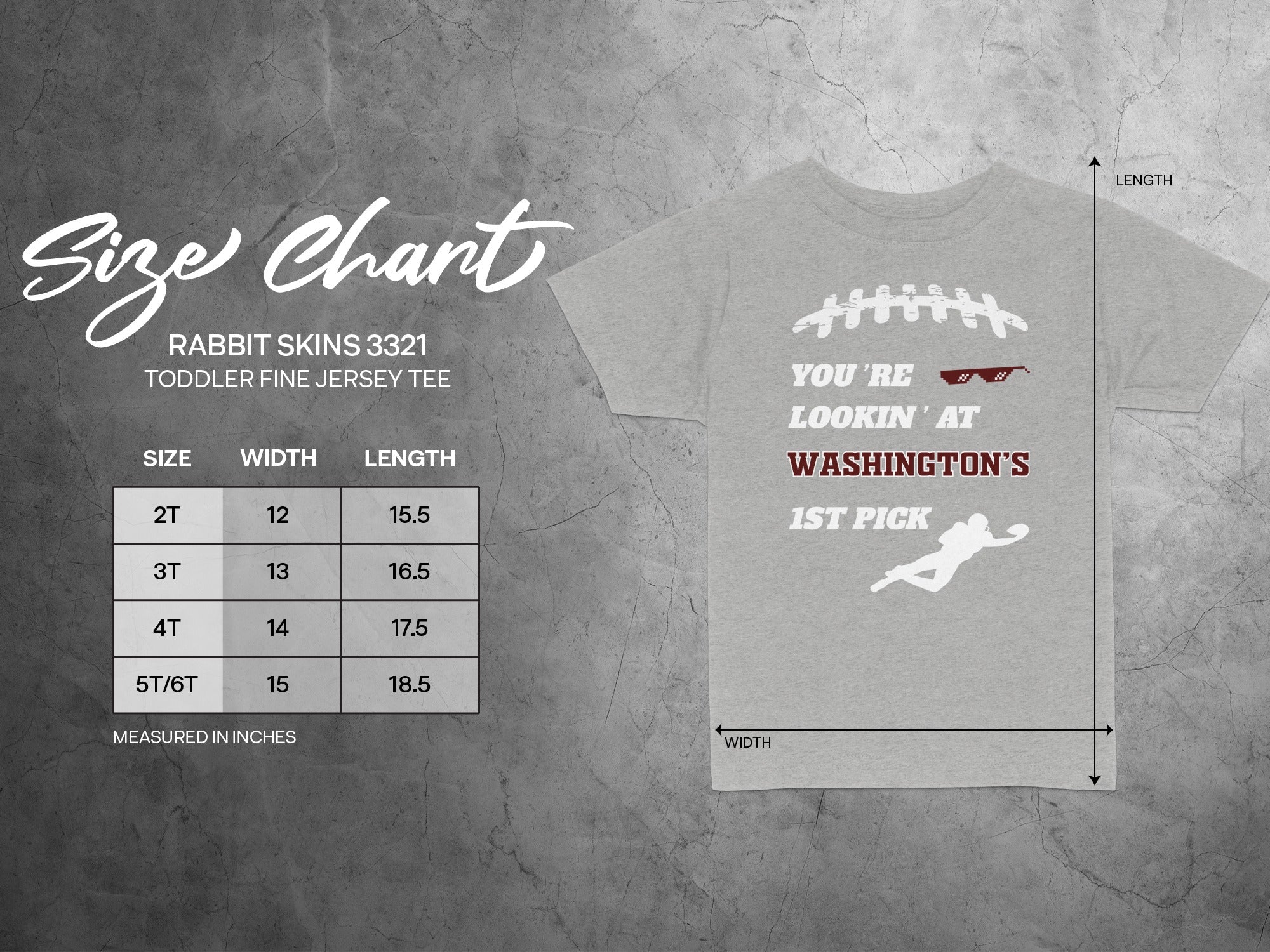 You're Lookin' At Washington's 1st Pick Toddler Tee