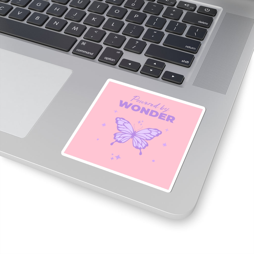 Powered by Wonder Butterfly Sticker | Kids Vinyl Sticker