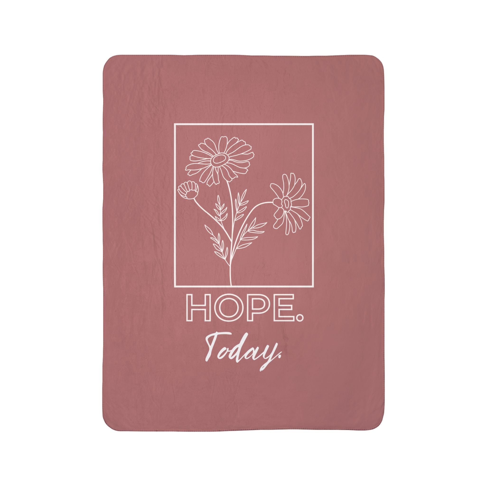 Hope Today Daisy Fleece Sherpa Blanket