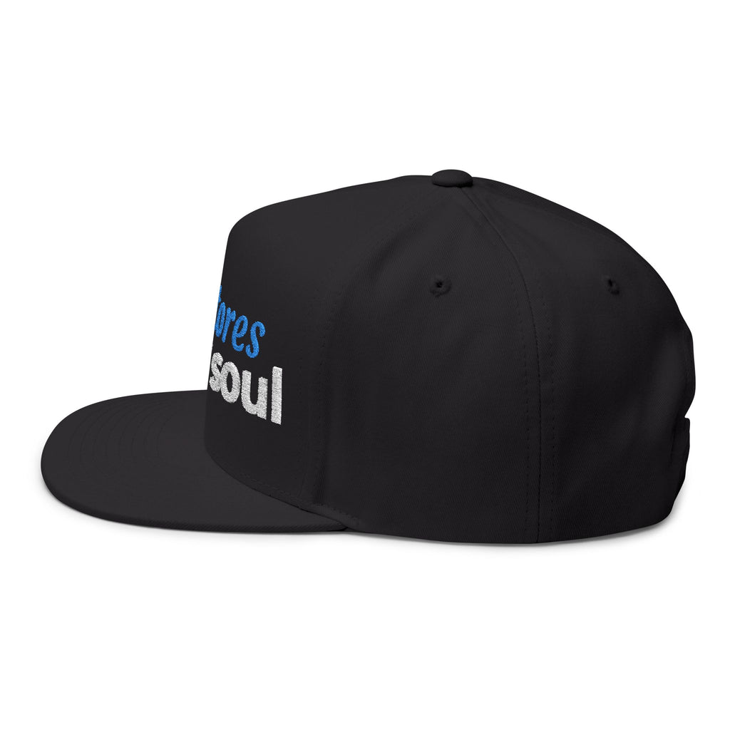 “He Restores My Soul” Embroidered Cap –  Psalm 23:3 Christian Flat Bill Hat – Faith Apparel