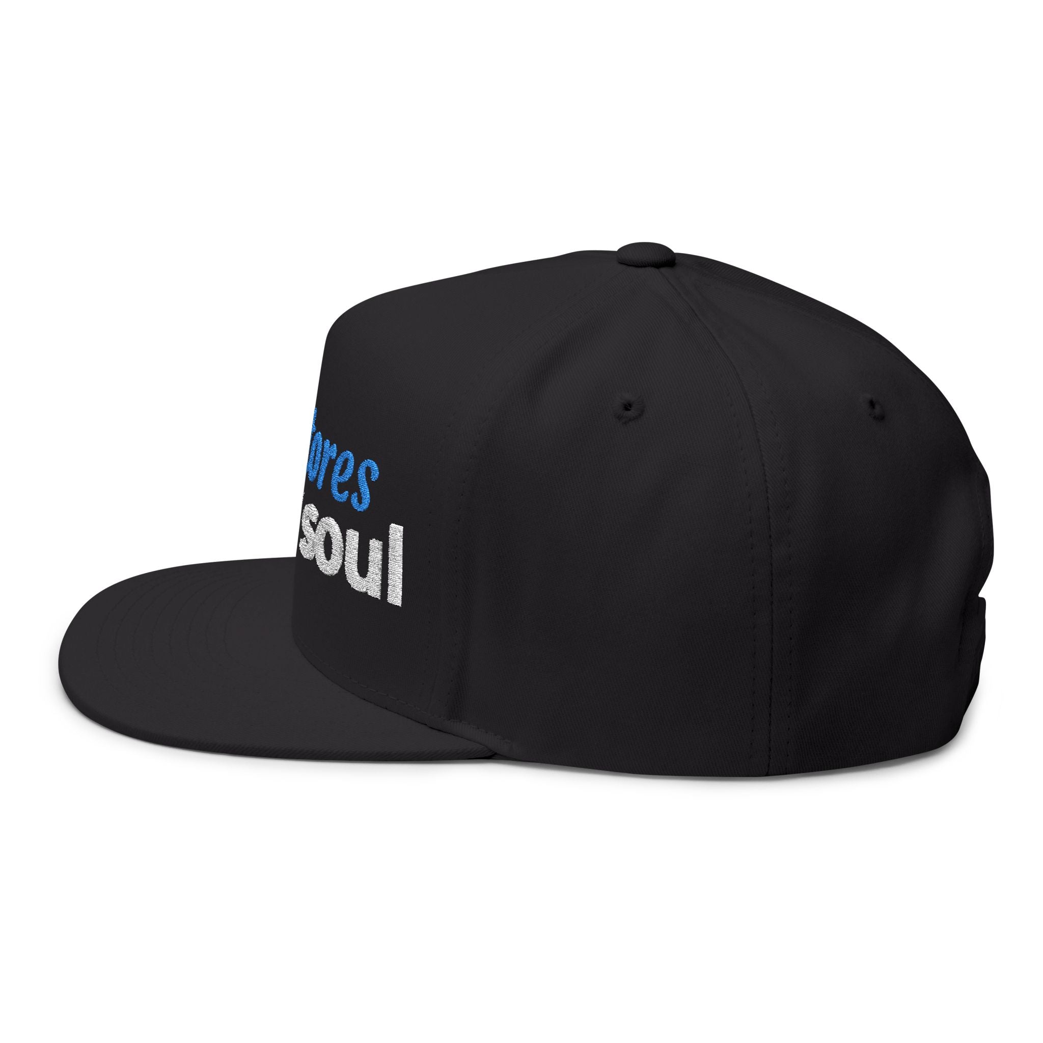 “He Restores My Soul” Embroidered Cap –  Psalm 23:3 Christian Flat Bill Hat – Faith Apparel