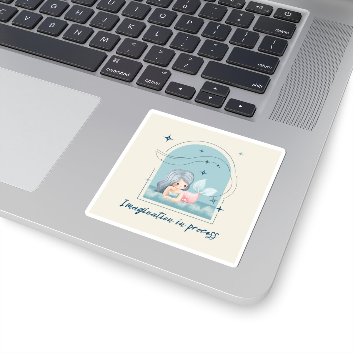 Imagination in Process Mermaid Sticker | Kids Vinyl Sticker