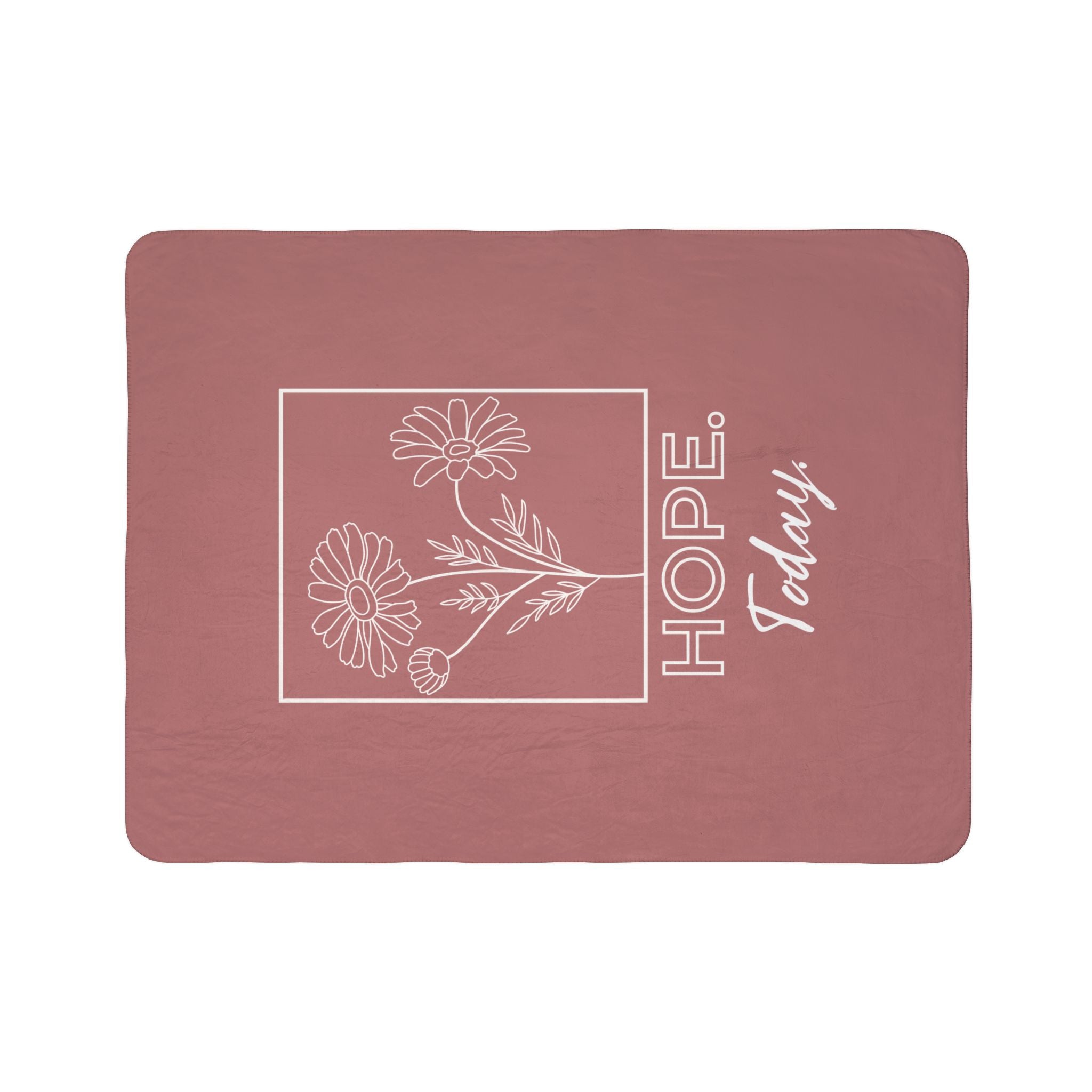 Hope Today Daisy Fleece Sherpa Blanket