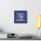 Shining Is My Superpower Canvas Art | Superhero Graphic Kids Wall Decor