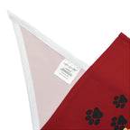 Light On a Leash Red Pet Bandana | Dog & Cat Bandana | Everyday Pet Accessory