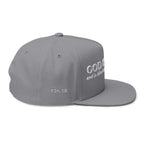 “God Is Light” Embroidered Cap – 1 John 1:5 Christian Flat Bill Hat – Faith Apparel