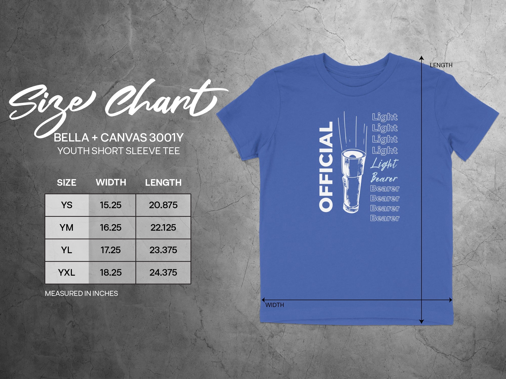 Official Light Bearer Youth Short Sleeve Tee Shirt