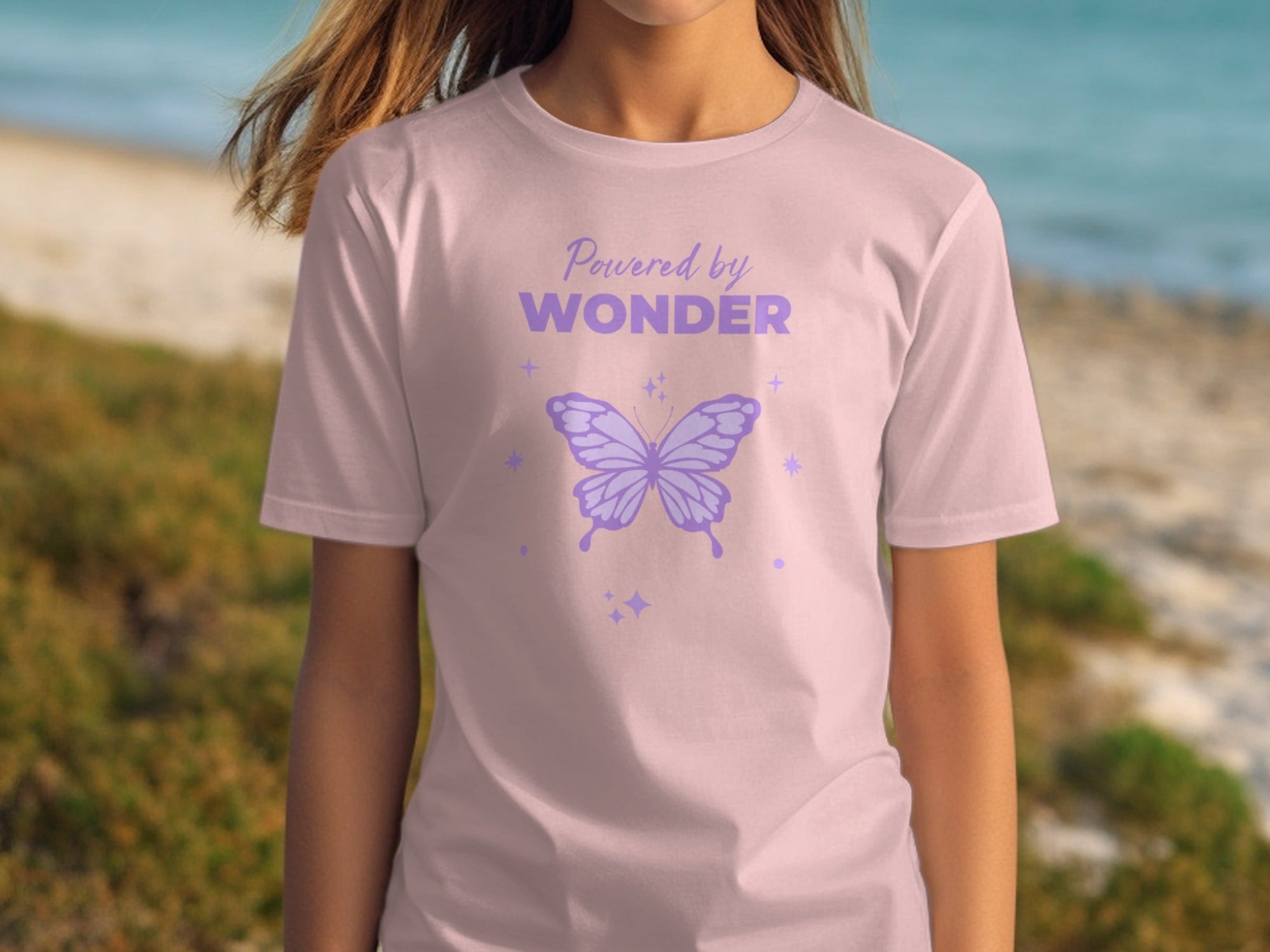 Powered by Wonder Butterfly Graphic T-Shirt