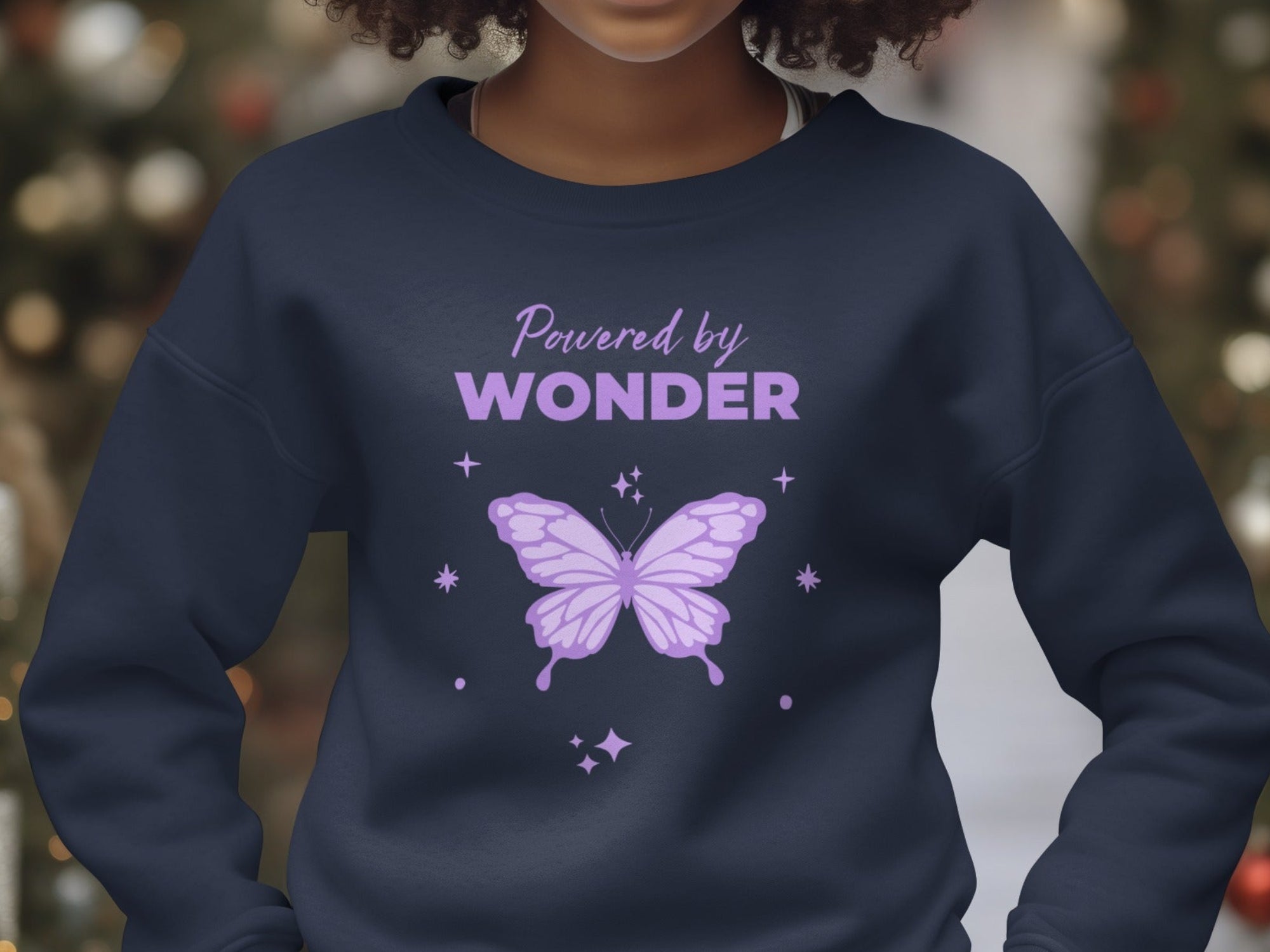 Powered by Wonder Butterfly Graphic Sweatshirt