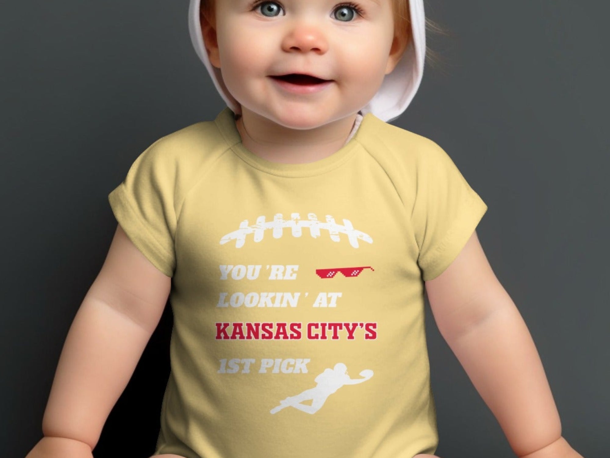 You're Lookin' At Kansas City's 1st Pick Baby Onesie