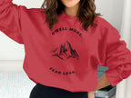 Dwell More Fear Less Mountain Graphic Sweatshirt