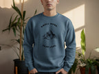 Dwell More Fear Less Blue Mountain Graphic Sweatshirt