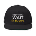 “They That Wait On The Lord” Embroidered Cap –  Isaiah 40:31 Christian Flat Bill Hat – Faith Apparel