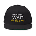 “They That Wait On The Lord” Embroidered Cap –  Isaiah 40:31 Christian Flat Bill Hat – Faith Apparel