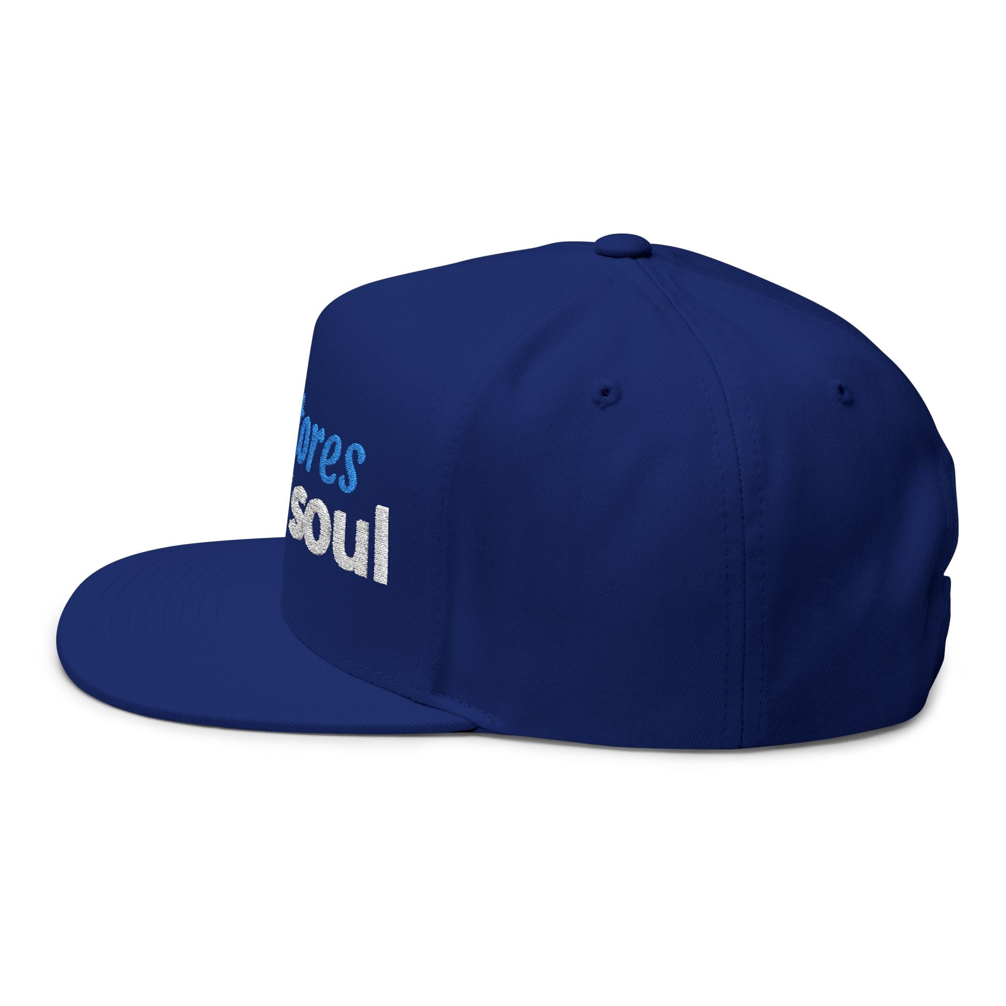 “He Restores My Soul” Embroidered Cap –  Psalm 23:3 Christian Flat Bill Hat – Faith Apparel