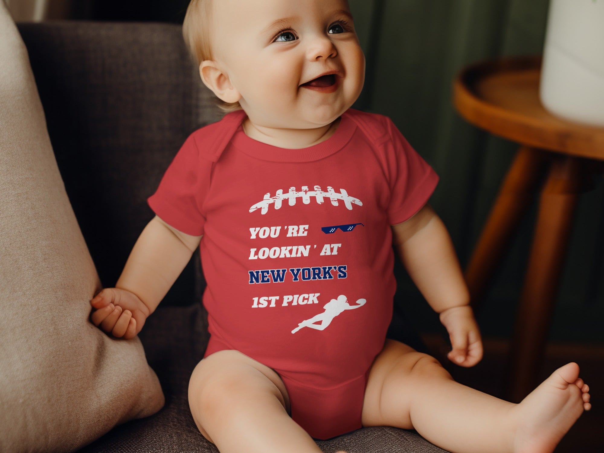 You're Lookin' at New York's 1st Pick Baby Bodysuit