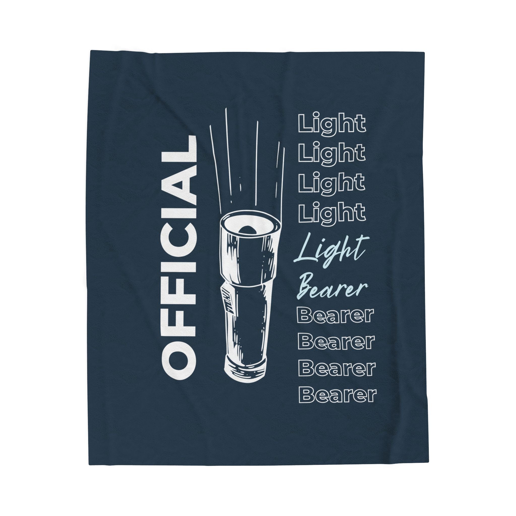 Official Light Bearer Kids Plush Blanket | Flashlight Graphic Velveteen Throw