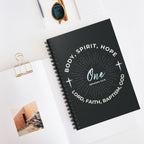 “One" Unity Spiral Notebook –  Ephesians 4:4–6 Christian Bible Verse Journal – Faith Notes