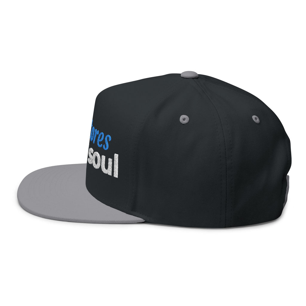 “He Restores My Soul” Embroidered Cap –  Psalm 23:3 Christian Flat Bill Hat – Faith Apparel