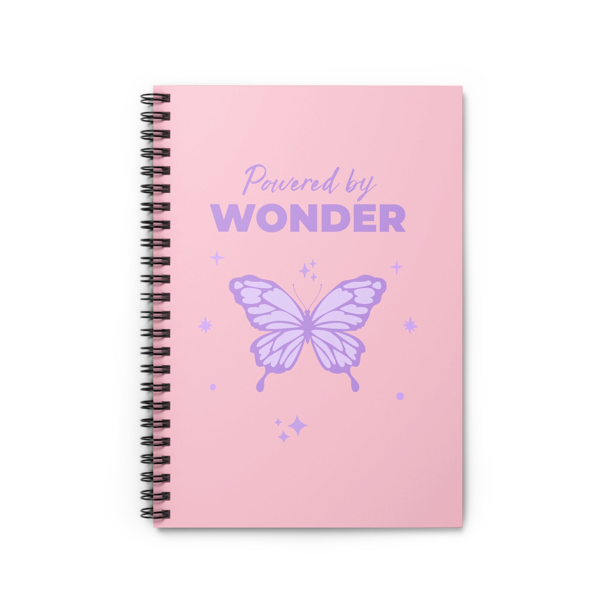 Powered by Wonder Butterfly Design Notebook