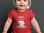 Born Bright Elephant Graphic Onesie Baby Clothing