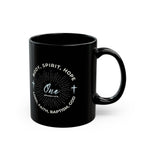 “One” Unity Christian Coffee Mug – Ephesians 4:4–6 Bible Verse Mug –  Faith Scripture Mug (11oz / 15oz)