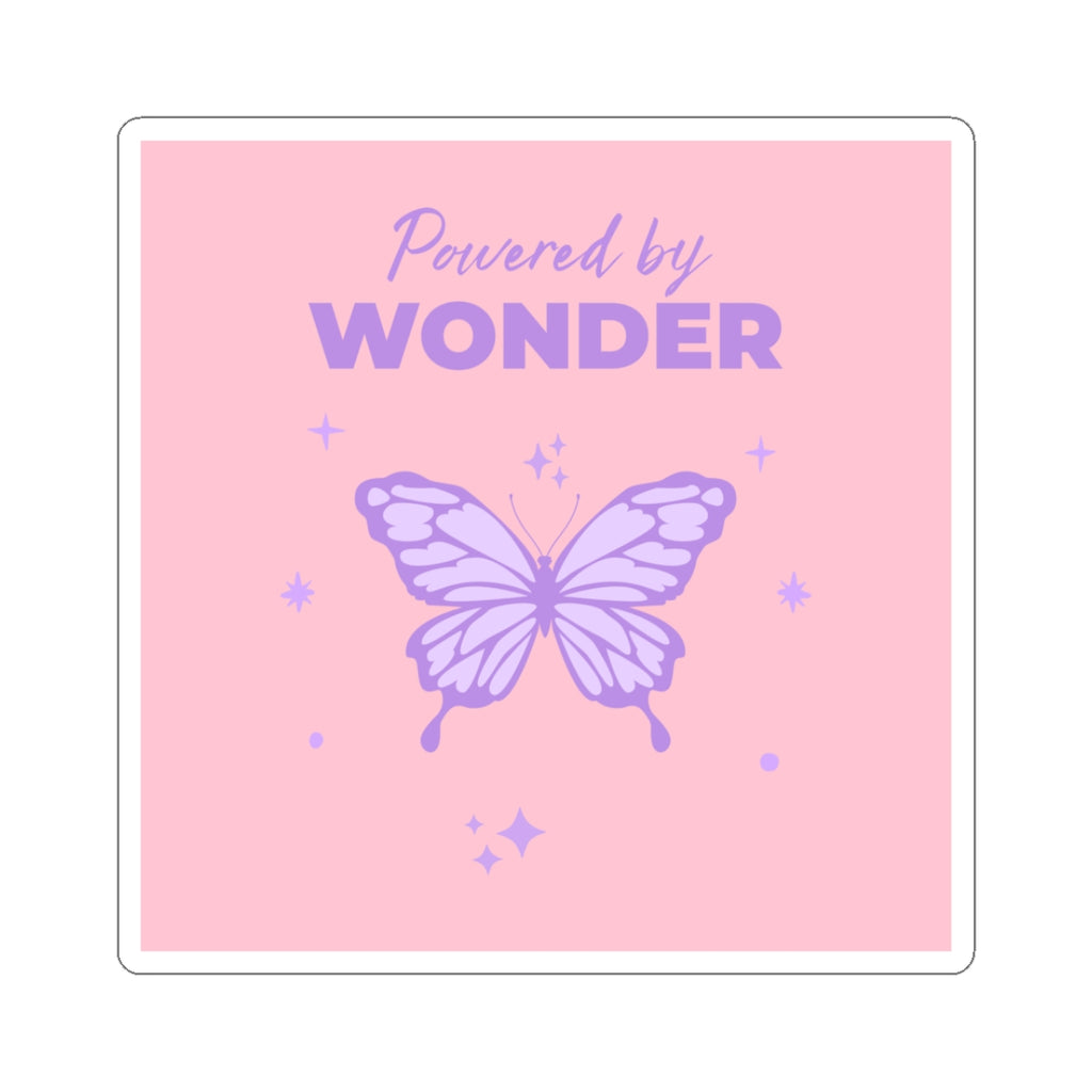 Powered by Wonder Butterfly Sticker | Kids Vinyl Sticker