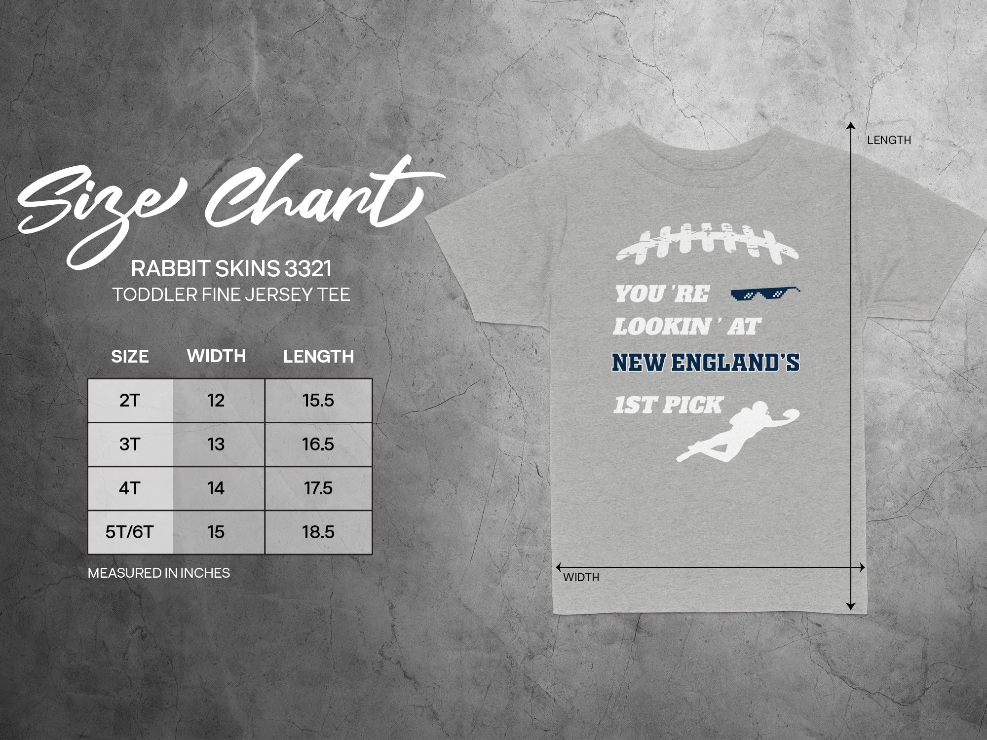 You're Lookin' at New England's 1st Pick Toddler Tee