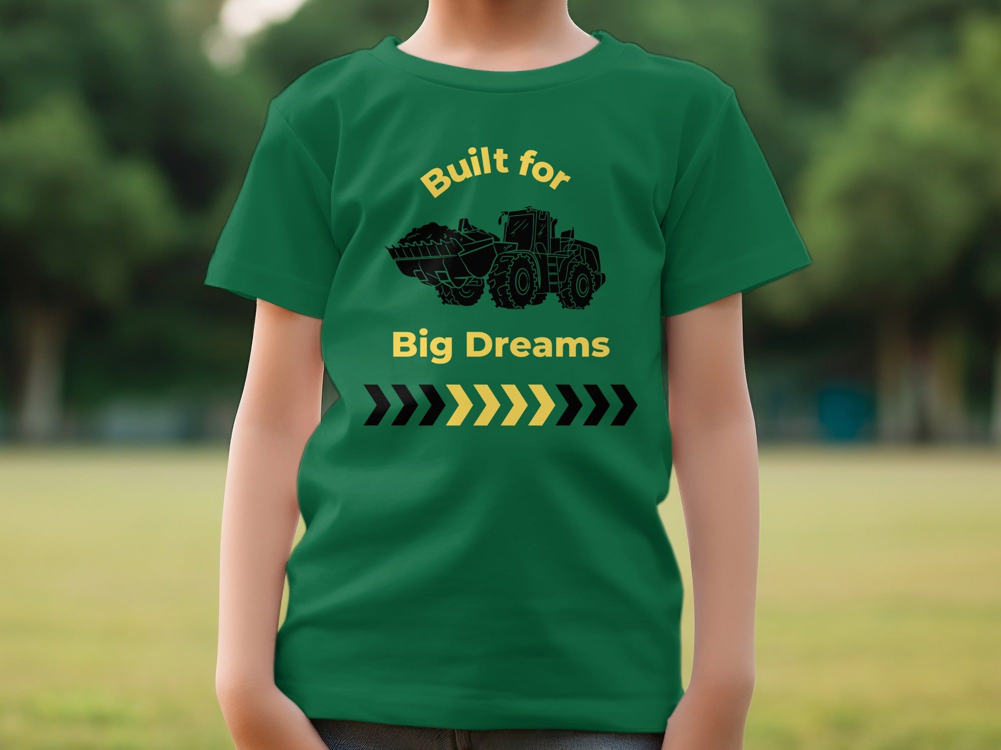 Built for Big Dreams Construction Themed Shirt