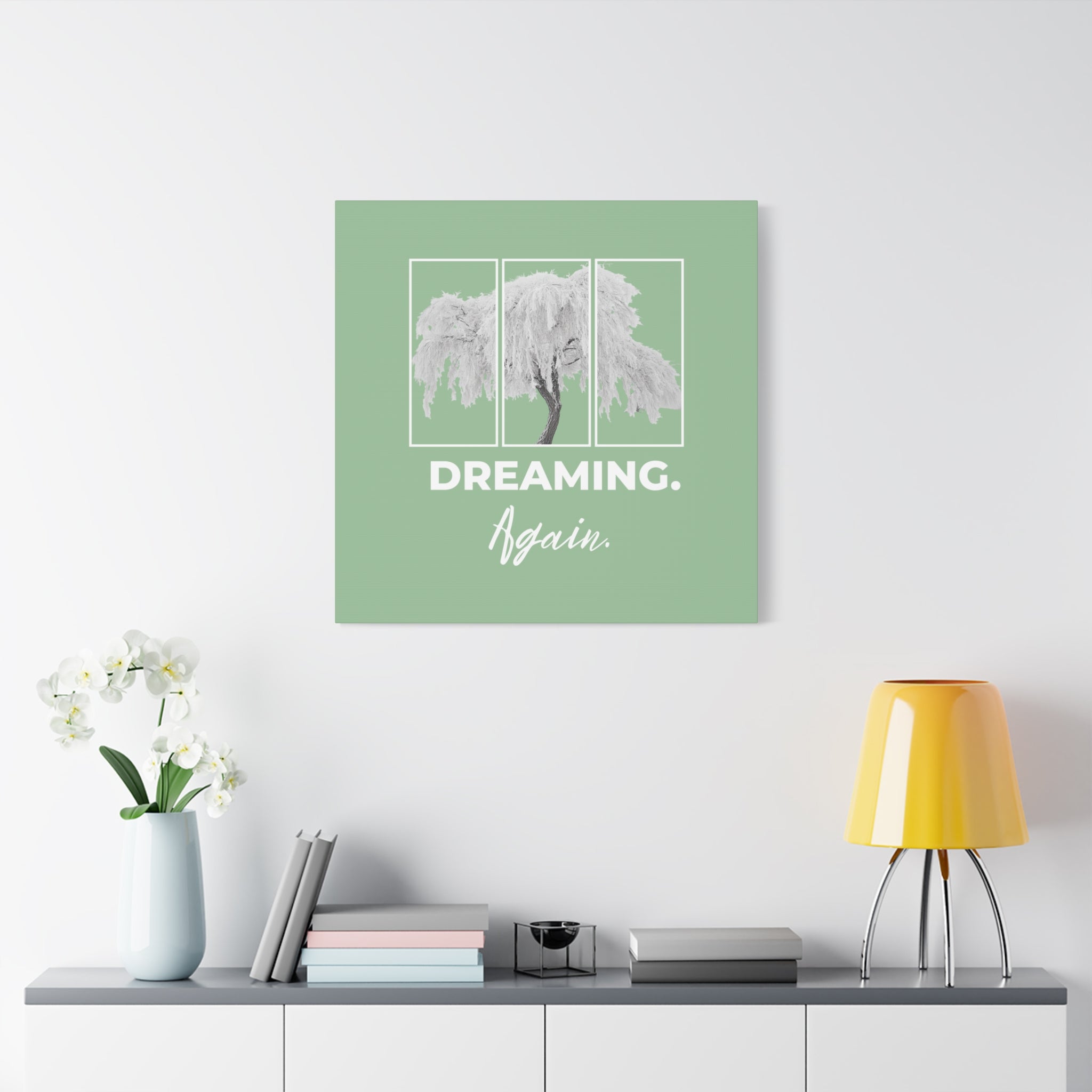 Dreaming Again Canvas Art | Minimal Inspirational Wall Art