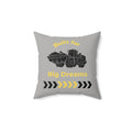 Built for Big Dreams Construction Truck Throw Pillow | Kids Room Decor
