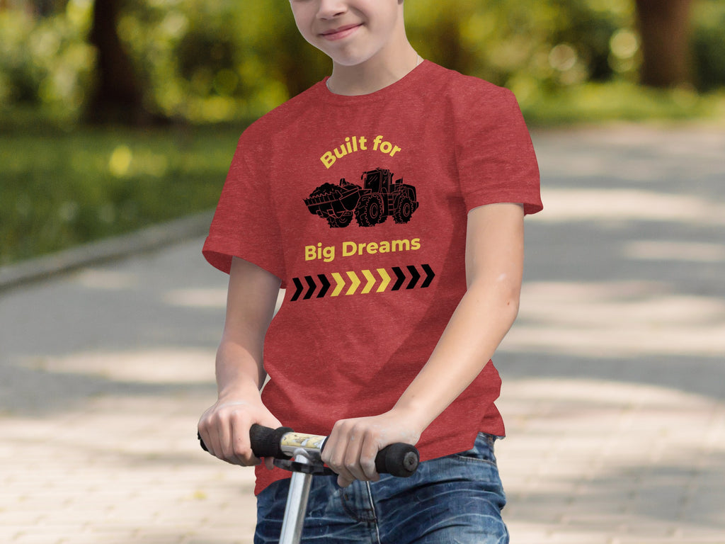 Built for Big Dreams Kids T-Shirt Fun Design