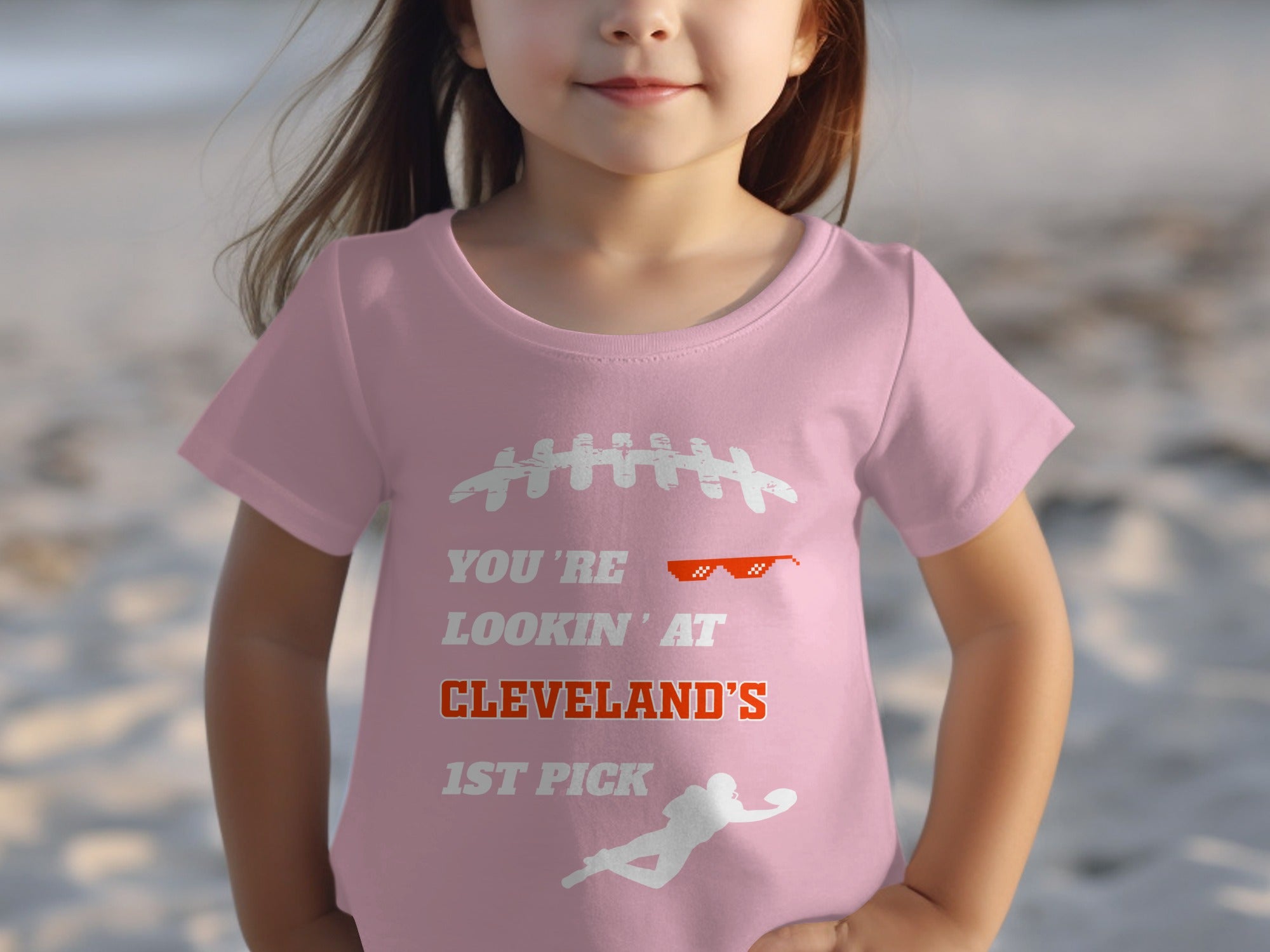 Cleveland's 1st Pick Football Fan Kids Shirt