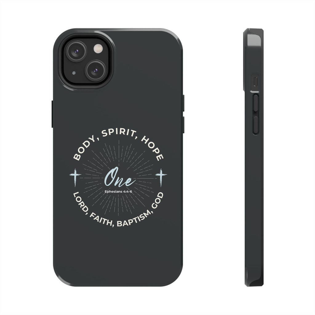 “One" Unity Phone Case –  Ephesians 4:4–6 Christian Bible Verse iPhone & Android Case – Faith Accessory