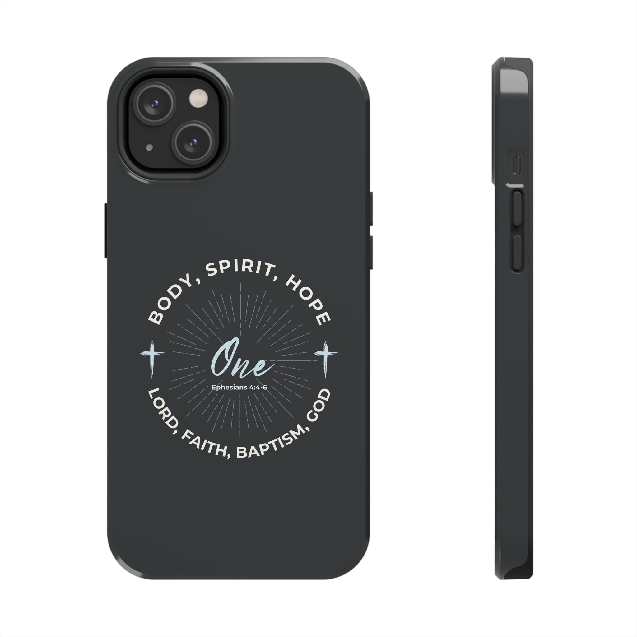 “One" Unity Phone Case –  Ephesians 4:4–6 Christian Bible Verse iPhone & Android Case – Faith Accessory