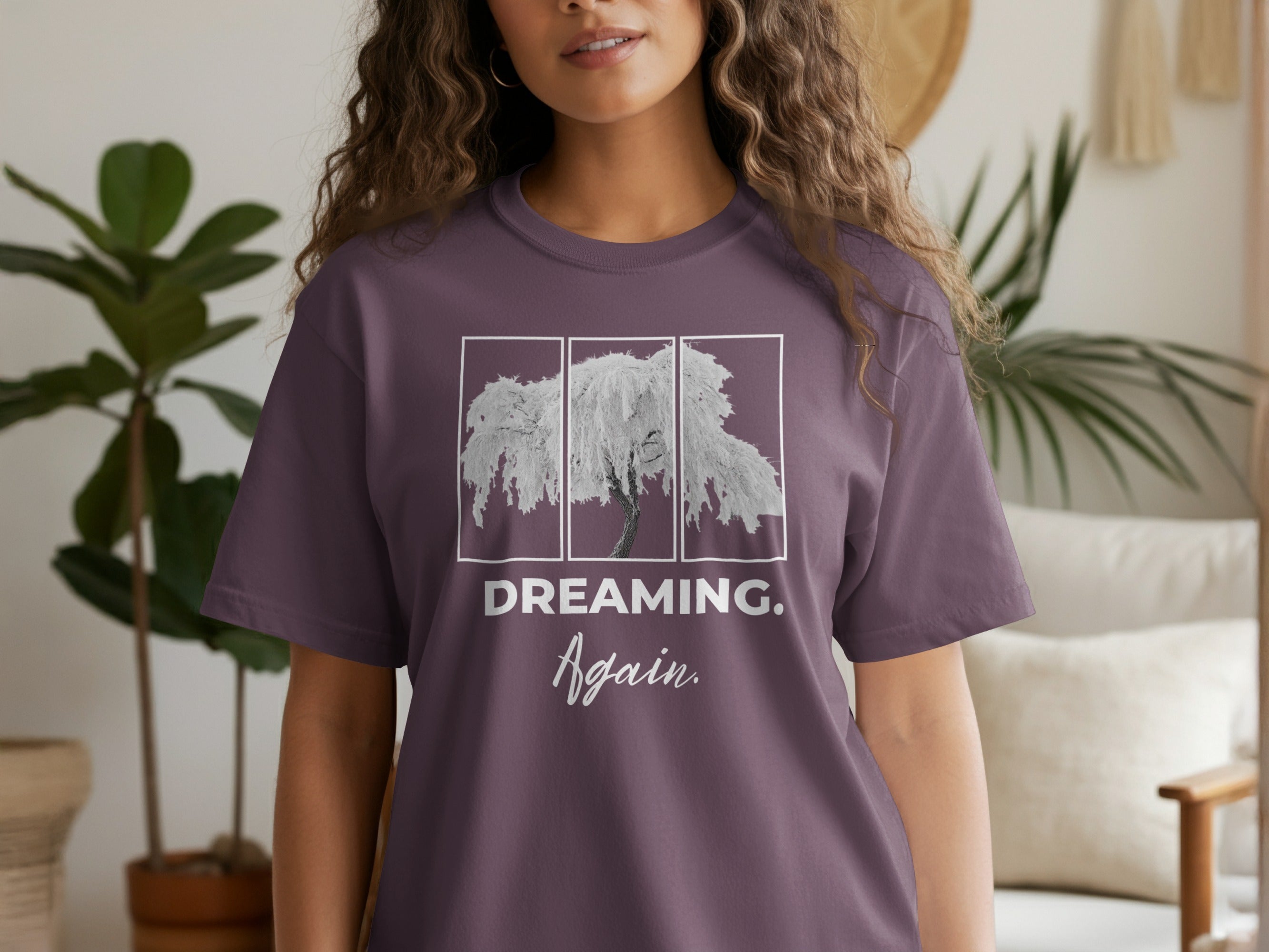 Dreaming Again Graphic Art Tree Relaxed Fit Shirt