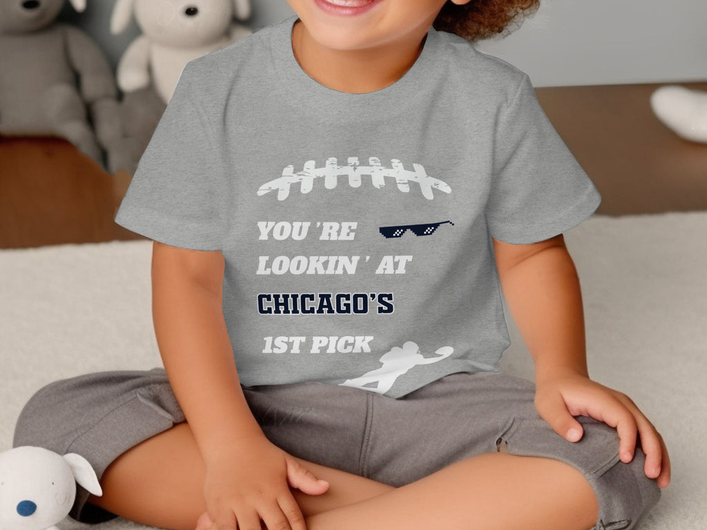Chicago's 1st Pick Football T-shirt for Toddlers