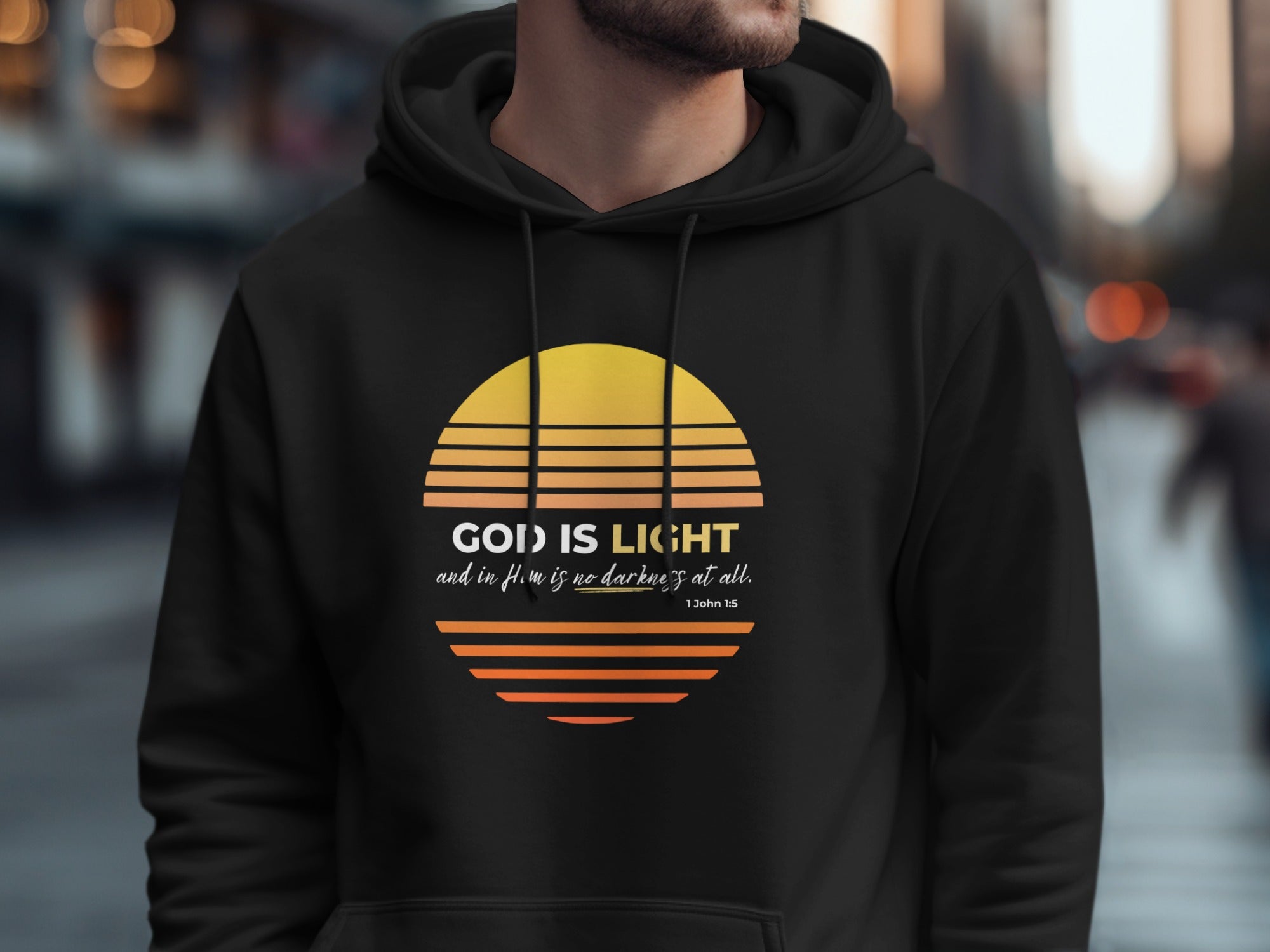 God Is Light No Darkness At All Sunset Design product type