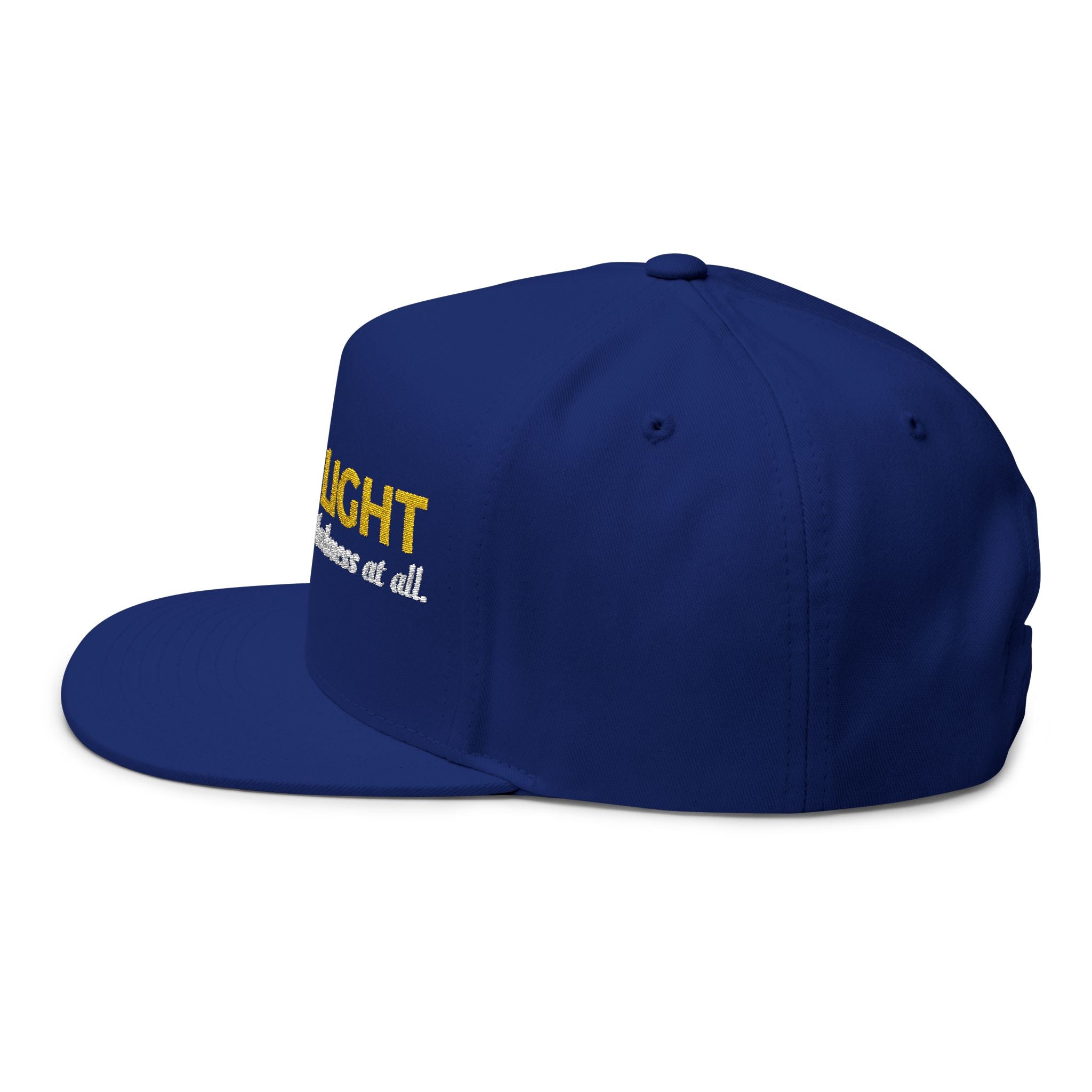 “God Is Light” Embroidered Cap – 1 John 1:5 Christian Flat Bill Hat – Faith Apparel