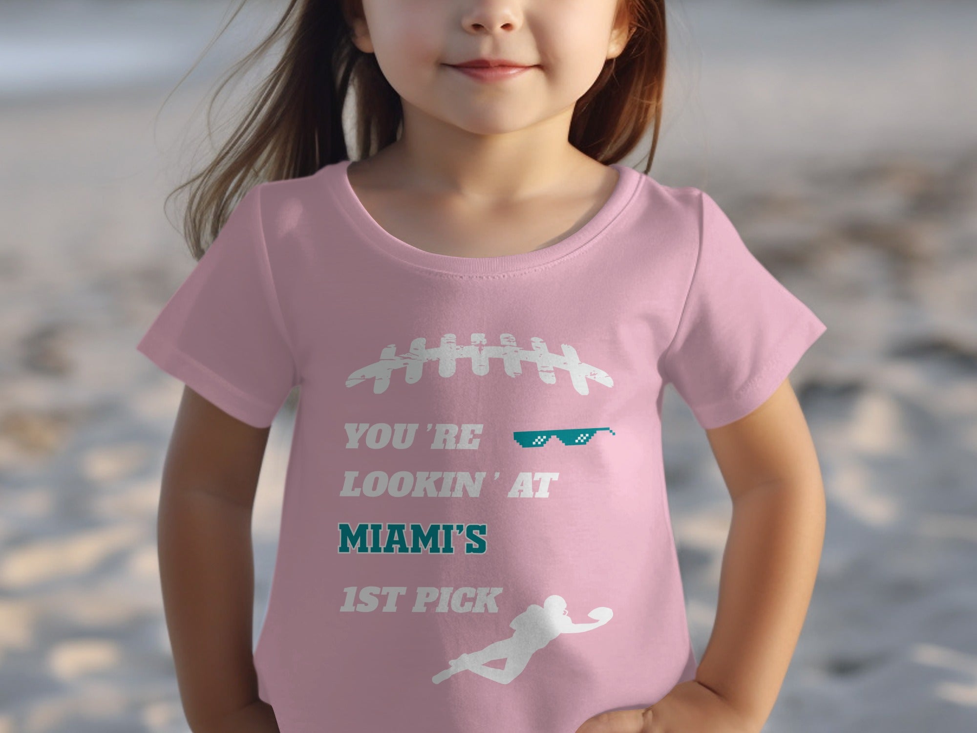 You're Lookin' At Miami's 1st Pick Kids T-Shirt