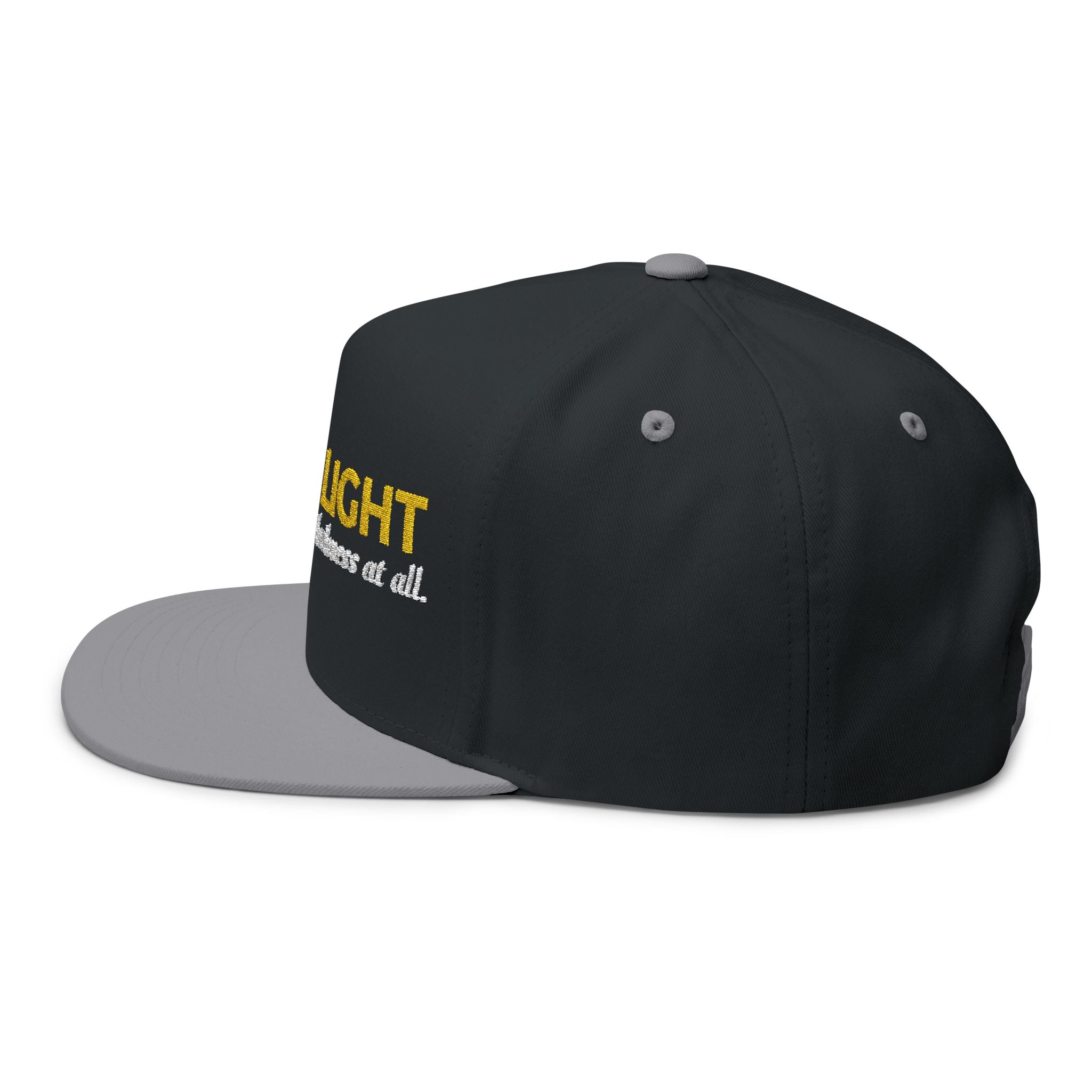 “God Is Light” Embroidered Cap – 1 John 1:5 Christian Flat Bill Hat – Faith Apparel