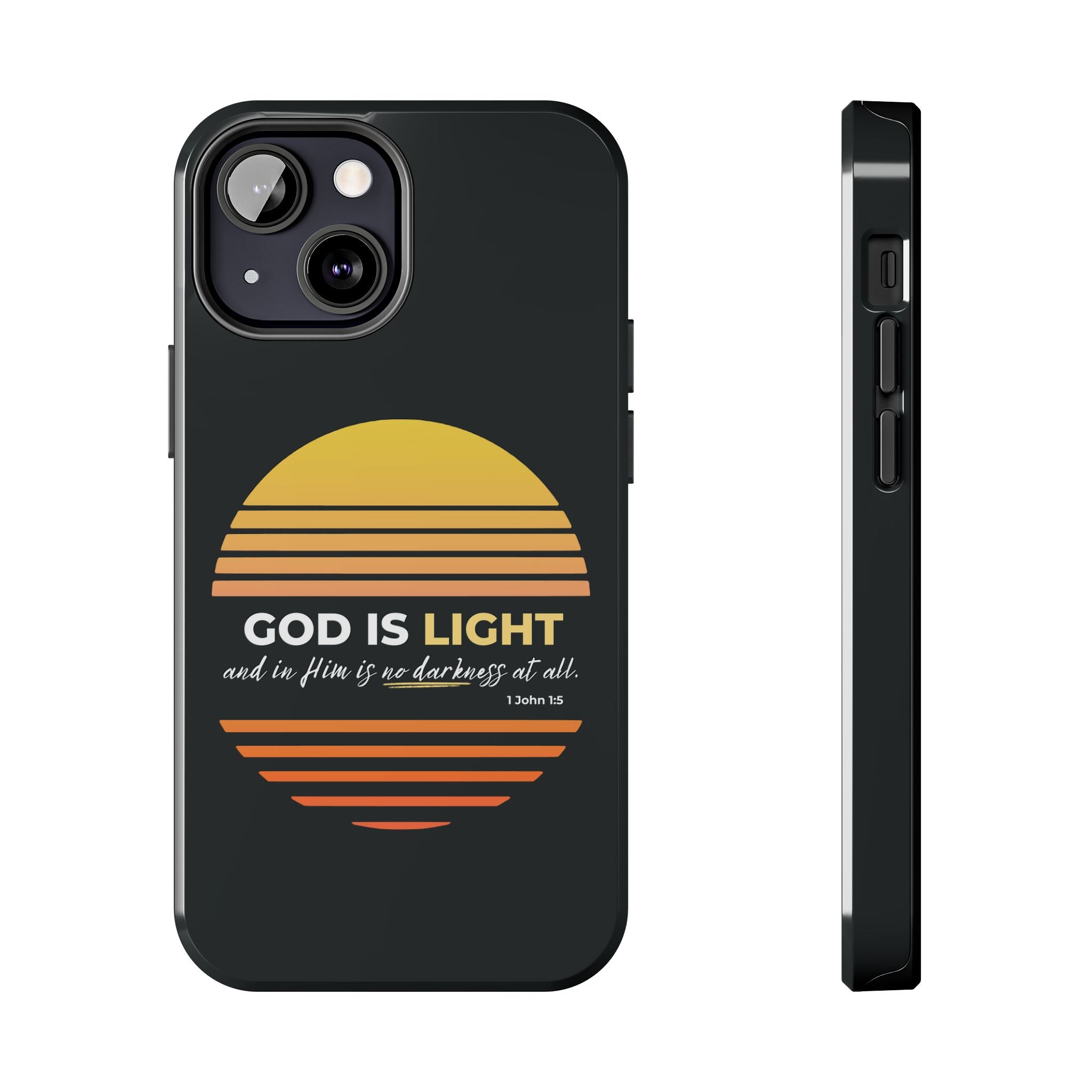 “God Is Light” Phone Case – 1 John 1:5 Christian Bible Verse iPhone & Android Case – Faith Accessory