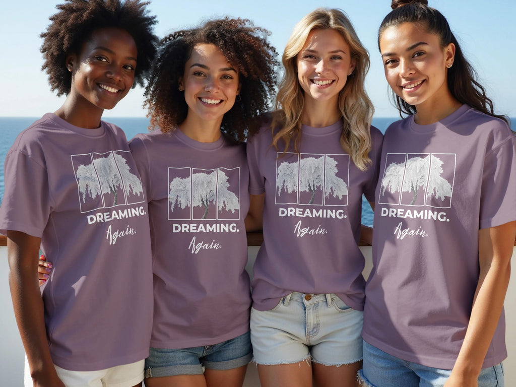 Dreaming Again Graphic Tee in Purple Casual Wear