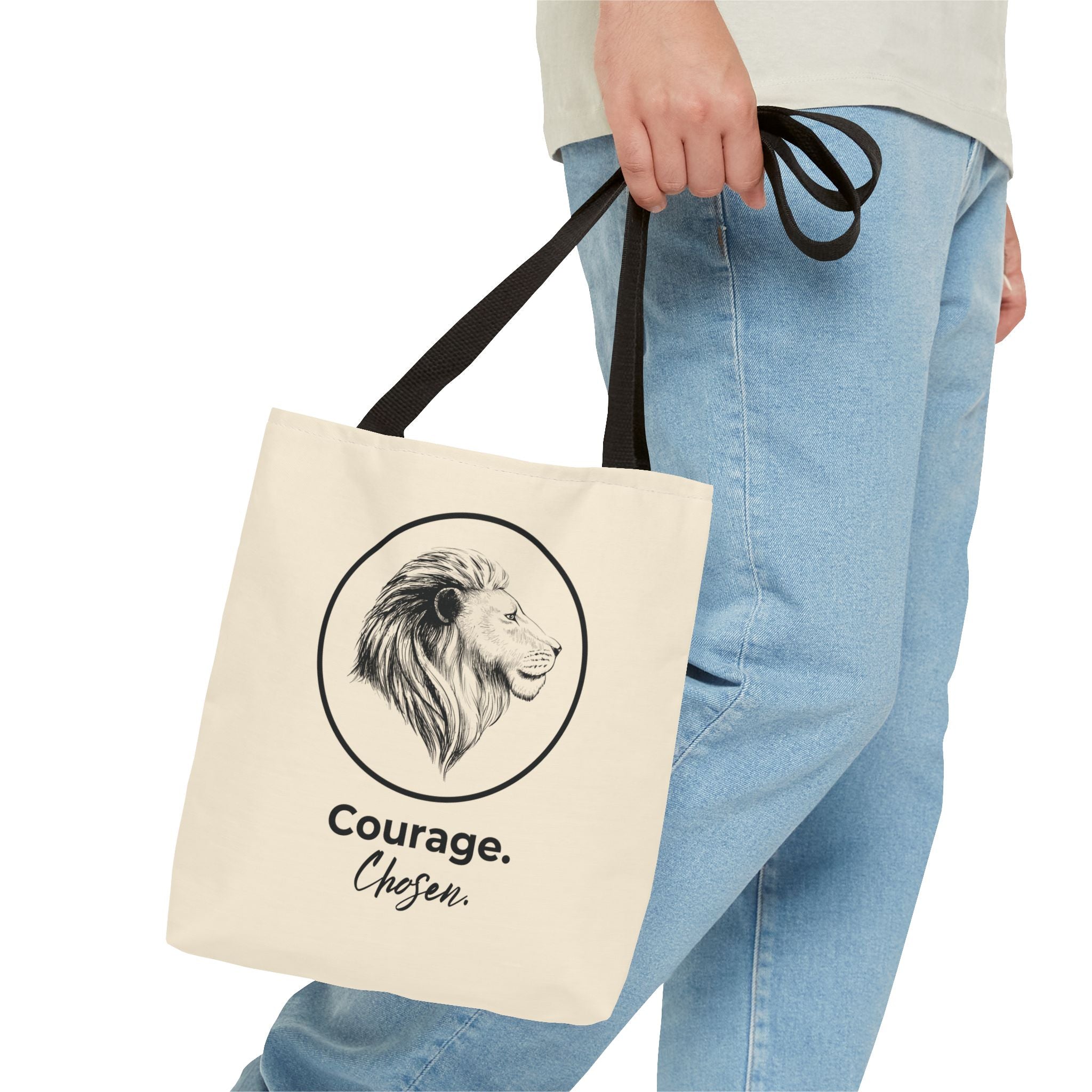 Courage Chosen Tote Bag | Inspirational Everyday Tote