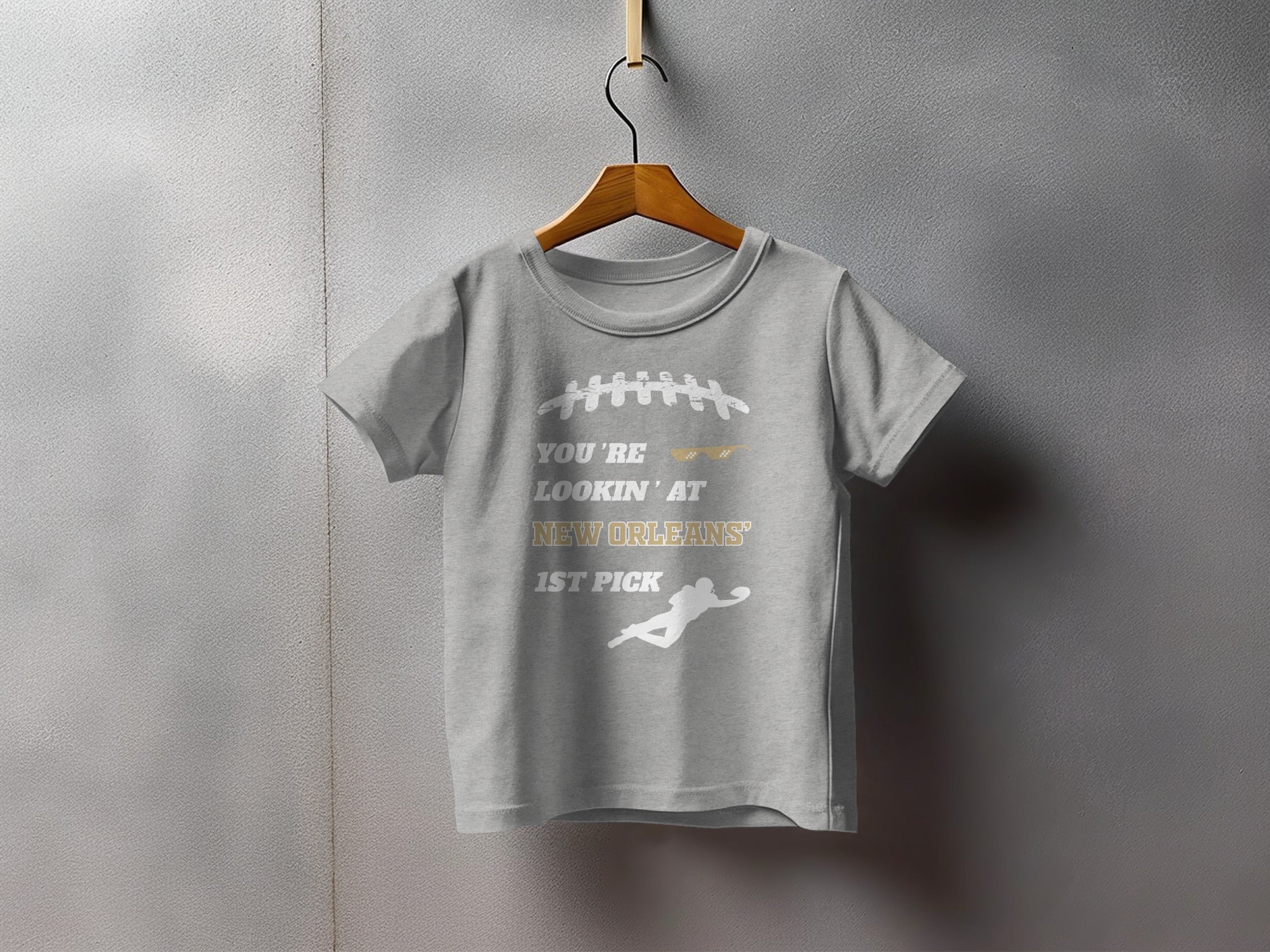 New Orleans 1st Pick Football Kids T-Shirt