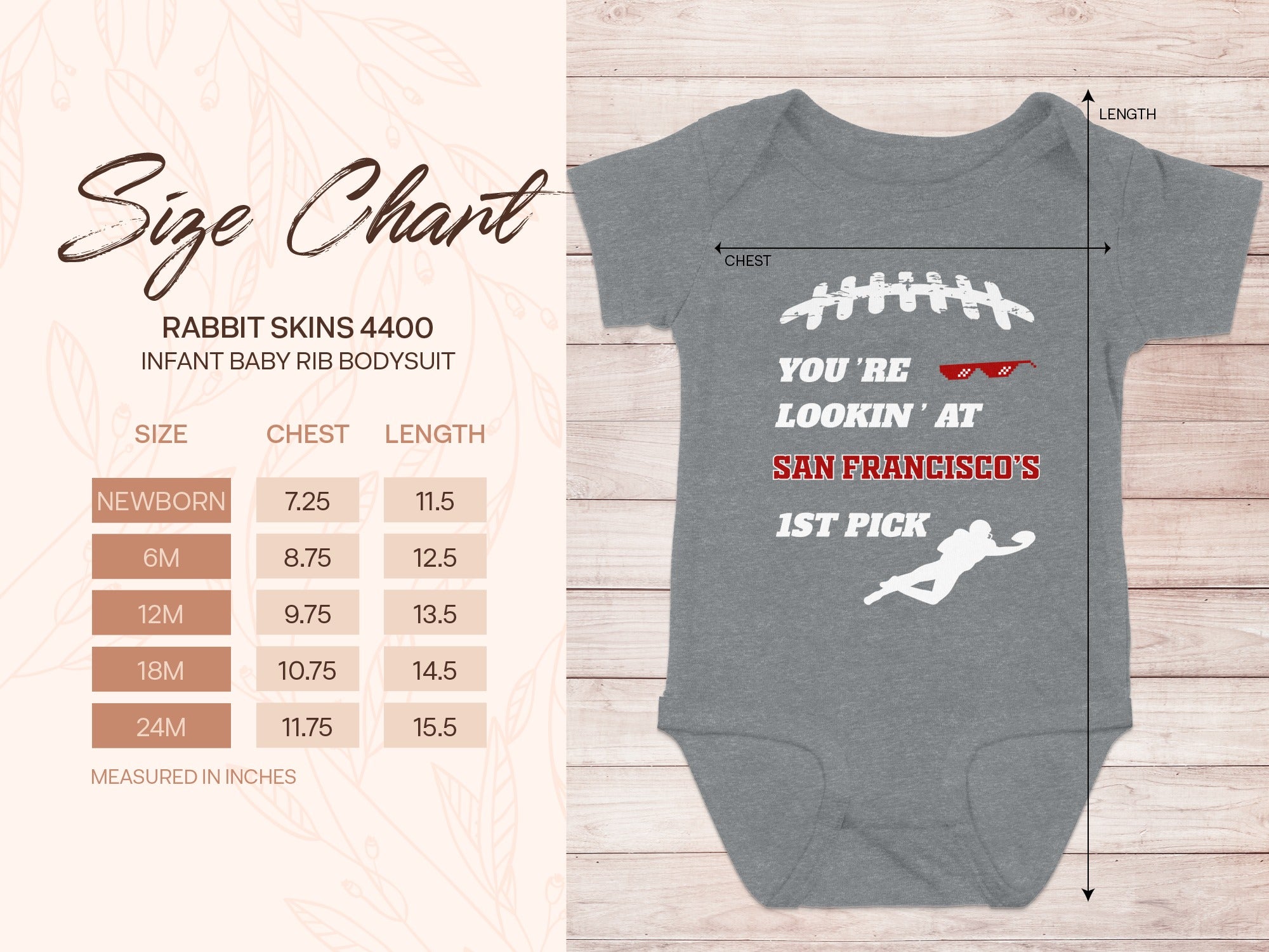 You're Lookin' At San Francisco's 1st Pick Baby Rib Bodysuit