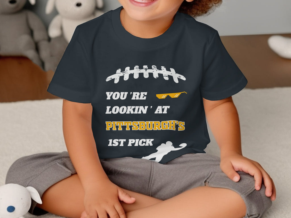 Pittsburgh's 1st Pick Football Kids T-Shirt