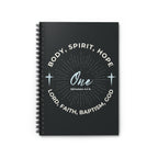 “One" Unity Spiral Notebook –  Ephesians 4:4–6 Christian Bible Verse Journal – Faith Notes