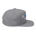 “He Restores My Soul” Embroidered Cap –  Psalm 23:3 Christian Flat Bill Hat – Faith Apparel