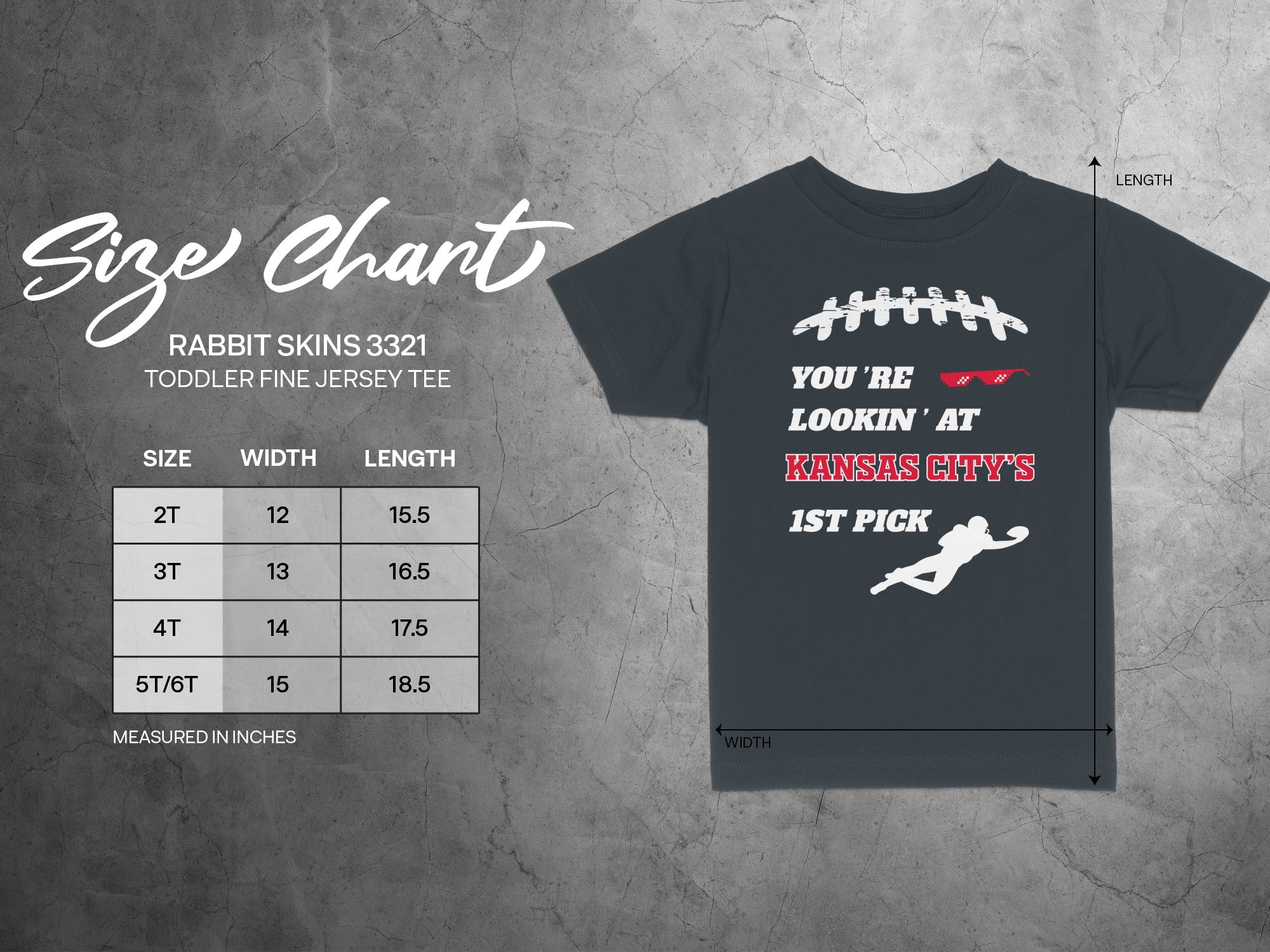 You're Lookin' At Kansas City's 1st Pick Toddler Tee